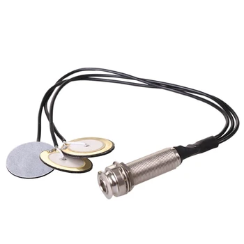 10-кратный пьезоконтактный микрофон, 3 датчика-датчика с разъемом для торцевых контактов для Kalimba