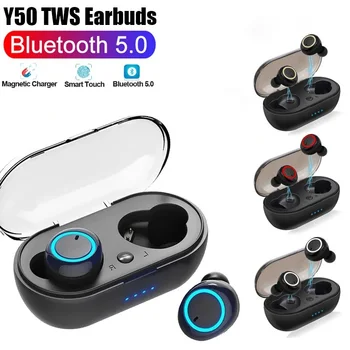 Оригинальные наушники TWS Y50 Air Pro, беспроводная Bluetooth-гарнитура с микрофоном, сенсорное управление, наушники Fone Bluetooth, беспроводные наушники