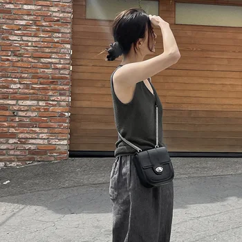 2023 Новая высококачественная модная сумка-седло из натуральной кожи, женская сумка через плечо, простая роскошная дизайнерская сумка-мессенджер с клапаном