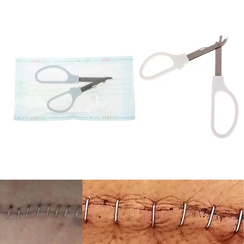 Медицинская хирургия Специальный одноразовый сшивающий кожу степлер для ногтей Машина для сшивания кожи Стерильный съемник для ногтей Степлер для удаления игл