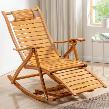Расслабьтесь Складной стул с откидной спинкой Деревянная гостиная Дизайн гостиной Кресло с откидной спинкой Балкон Мебель для салона на заднем дворе