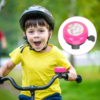Детский трехколесный велосипед, Велосипедный звонок, велосипедные колокольчики, Руль для мальчиков, Аксессуары для девочек, Единорог, Розовый Пластик