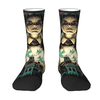 Wednesday Addams Family Мужские и женские носки для экипажа Унисекс С милым 3D принтом, носки для ужастиков и комедийных сериалов