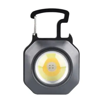 Мини-светодиодная Рабочая лампа Портативный Брелок Фонарик Походная Ударная лампа для прикуривателя Открывалка для бутылок Аварийный Свисток