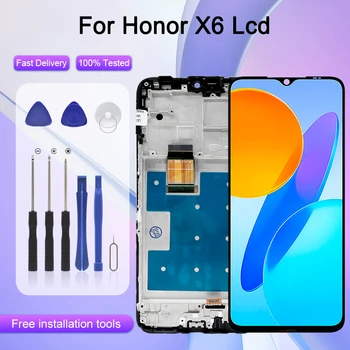 6,5 Дюймов Для Huawei Honor X6 ЖК-дисплей С Сенсорным Экраном Digitizer X6 2022 VNE-LX1 VNE-LX2 Дисплей В Сборе С Инструментами