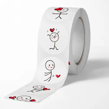 Бумажные наклейки для запечатывания конвертов, круглая наклейка, Сваха, Любовные этикетки, наклейки для детей, наклейки на День Святого Валентина