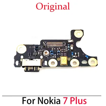 Оригинал для Nokia 7/7 Plus/7.1/7.1 Plus USB-порт для зарядки док-станция Разъем для зарядки микрофонная плата Гибкий кабель