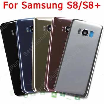 Для Samsung Galaxy S8 Plus G950 G955, задняя панель, крышка двери, задняя крышка, замена аккумулятора, новый корпус, Запасные части