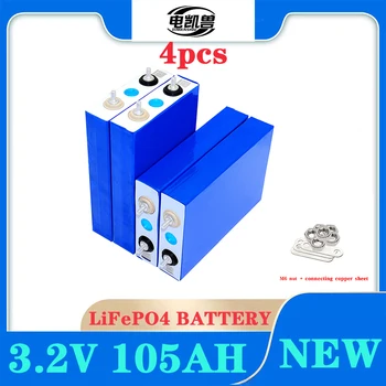 3,2 V 100Ah 105AH LiFePO4 совершенно новая оригинальная аккумуляторная батарея DIY12V 24V 48V подходит для тележек для гольфа и морских солнечных систем