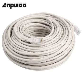 ANPWOO Сетевой кабель RJ45 Ethernet Cat5 LAN Патч-провод 20 м Серый Белый