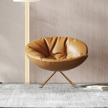 Кресло для отдыха, однолегкий роскошный диван на балконе, минималистичный современный минималистичный стул в скандинавском стиле для спальни