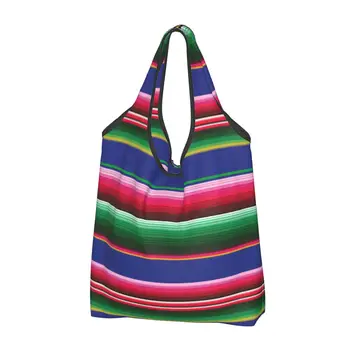 Новая женская повседневная сумка для покупок с цветным одеялом, большая вместительная сумка-тоут, портативная сумка для хранения, складные сумки
