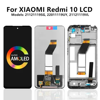 6,5’Для Xiaomi Redmi 10 ЖК-дисплей С Сенсорным Экраном, Дигитайзер Для Redmi 10 Prime Display 21061119AG, Запасные Части для ЖК-дисплея