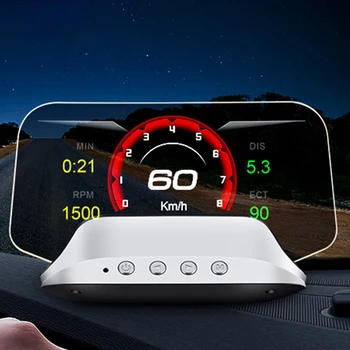 Универсальный автомобильный цифровой дисплей, многофункциональный автомобильный проектор для навигации по скорости, автомобильные аксессуары
