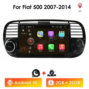 2din Четырехъядерный Android Автомобильный DVD-плеер ДЛЯ FIAT 500 Радио GPS DSP WIFI 4G Bluetooth Управление рулевым колесом Стерео Мультимедиа 2 + 16