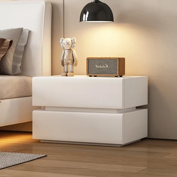 Кофейно-белые тумбочки с выдвижными ящиками для хранения Nordic Консольные Тумбочки для хранения мебели для спальни с боковым расположением шкафов