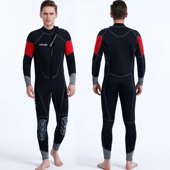 Новый неопреновый мужской гидрокостюм 3 мм, цельный водолазный костюм для плавания, серфинга, подводного плавания, каякинга, спортивной одежды, снаряжения для гидрокостюма
