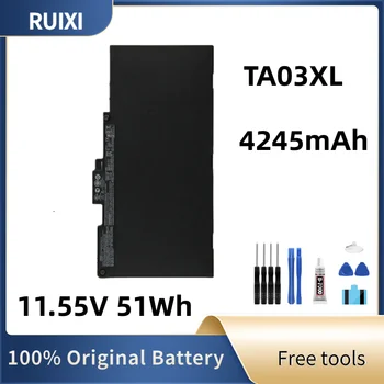 RUIXI Оригинальный Аккумулятор 11,5 V 51Wh TA03XL для Elitebook 840 755 745 848 850 G3 G4 ZBook 15u G3 G4 MT43 MT42 HSTNN-DB7O