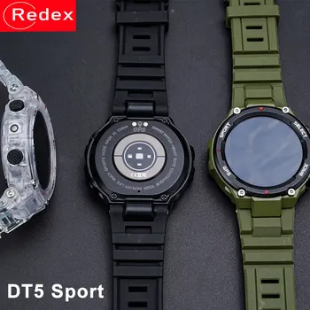 DT5 Спортивные Смарт-часы Мужские AOD Bluetooth Call Compass 1,45 дюйма Частота сердечных сокращений 150 + Спортивные GPS-трекинги 40g Супер легкие Умные Часы