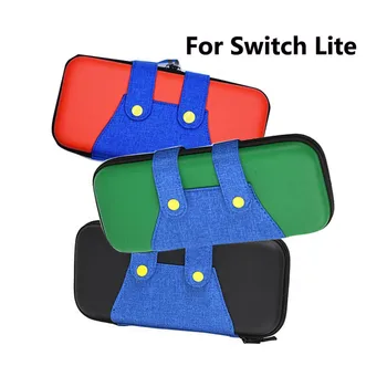Портативная сумка для хранения Switch Lite, сумка для хранения аксессуаров для консоли Switch Lite из искусственной кожи с джинсовым ремешком.