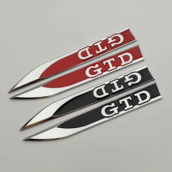 3d металлический красно-черный Логотип GTD Эмблема автомобиля Значок на крыле Наклейка для VW Golf 6 7 5 7,5 MK6 MK7 GTD Наклейка Аксессуары
