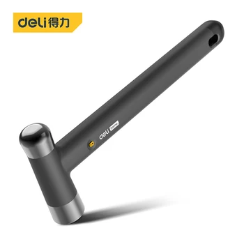 Инструмент DELI Hammer Из Углеродистой Стали, Материал TPR, Нескользящая Ручка, Антикоррозийная, Прочная, Со Встроенным Отверстием Для Подвешивания, Универсальный Защитный Молоток
