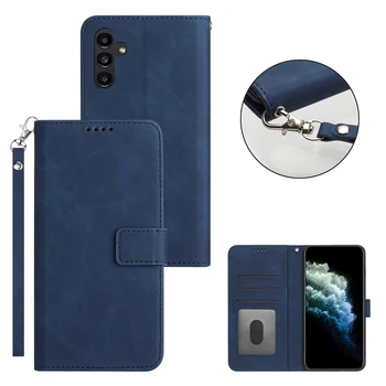 Кожаный Чехол-бумажник с Откидной крышкой Для Samsung Galaxy A53 A54 A73 M54 M14 A24 A34 A14 A33 A71 A51 A32 A22 A10 С пакетом карт, Противоударный Чехол