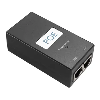 Настольный инжектор питания POE 48V 0.5A, сетевой адаптер для видеонаблюдения, блок питания IP-камеры