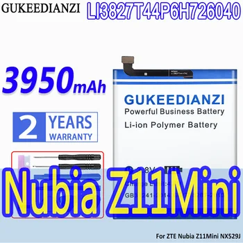 GUKEEDIANZI 3950mAh LI3827T44P6H726040 Аккумулятор Для Телефона ZTE Nubia Z11Mini NX529J Мобильная Сменная Аккумуляторная Батарея