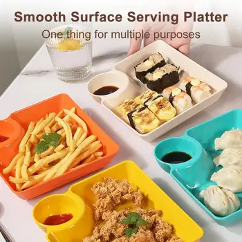 Универсальный дизайн тарелки для пельменей с соусом, легко моющиеся Закуски, десерты, поднос для суши, Кухонная посуда