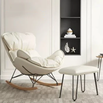 Белые минималистичные Эргономичные кресла для гостиной с подушкой для шеи, мобильное кресло для чтения с опорой для спинки Fauteuil Salon Room