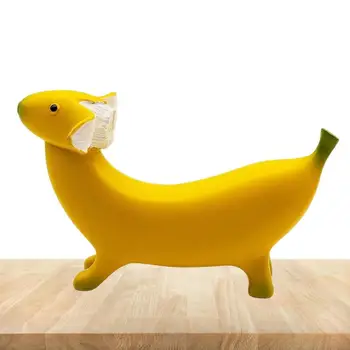 Художественная статуя собаки-банана, Креативная Собака из смолы, Садовые Гномы, украшение для рабочего стола в домашнем офисе, на Дни Рождения, Новоселье, Пасху, Праздники.