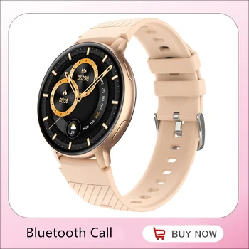 Женские смарт-часы с поддержкой иврита, Bluetooth, Ответ на вызов, напоминание сообщений Whatsapp, Воспроизведение музыки, Пользовательский циферблат, умные часы 2023
