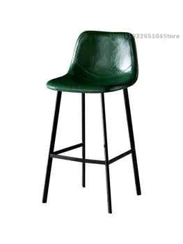 Роскошный барный стул Nordic Light, бытовой высокий табурет, современный простой барный стул со спинкой, стул Instagram для стойки регистрации