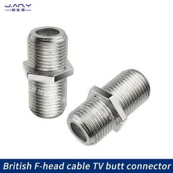 Цельномедное F-образное стыковое соединение, удлинитель стыкового соединения для кабельного телевидения, британское F-образное самозатягивающееся резьбовое соединение