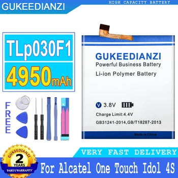 4950 мАч Аккумулятор GUKEEDIANZI TLp030F1 TLP030F2 для Alcatel One Touch Idol 4S OT-6070 OT-6070K OT-6070O OT-6070Y Idol4S