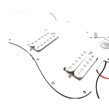 Электрогитара ST SQ С заряженной Предварительно подключенной накладкой для замены накладок для гитары, Накладка для электрогитары, Накладка для звукоснимателя В сборе, Белый
