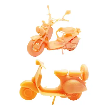 Миниатюрная модель мотоцикла 1/64, предметы коллекционирования, украшение для песочного стола, Диорама, Игрушки-мотоциклисты для оформления микроландшафтов. Макет