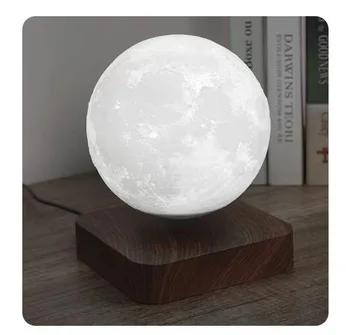 Лунная Лампа 3D Печать Интегрированной Лунной Левитации Лампа Звездного Неба Магнитная Левитация Маленькая Ночная Лампа Лунная Лампа