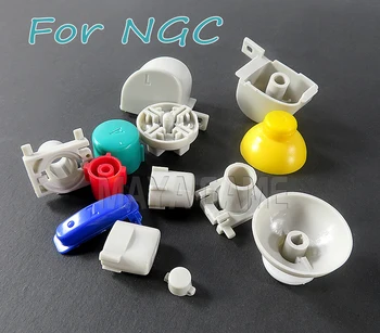 20 комплектов Для Gamecube Controller Mod Красочный Полный Набор Кнопок LR Trigger ABXY Joystick Грибные Колпачки для NGC