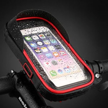 Держатель для телефона с сенсорным экраном, водонепроницаемый навигационный кронштейн для электрического велосипеда мотоцикла, подставка для сумки для солнцезащитных карт для велосипеда.