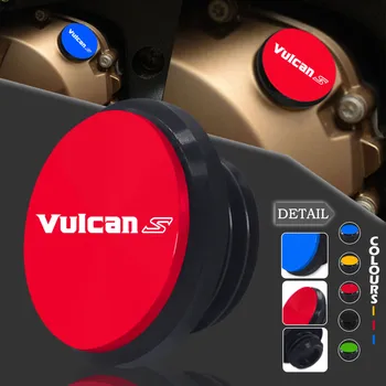 Для VULCAN S 650 VN650 Vulcan s 650 vulcans650 2015-2017 Двигатель Мотоцикла с ЧПУ Магнитная Крышка Сливной пробки Для Масла Крышка Чашки Масляного Фильтра