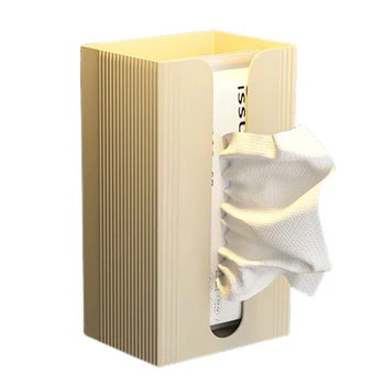 Домашняя коробка из рулонной папиросной бумаги, легко пополняемая коробка-диспенсер для салфеток для спальни, гостиной, кухни