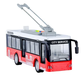 Игрушка-автобус, модель автобуса с большой открытой дверью, имитация мальчика-автобуса, детские игрушки и подарки