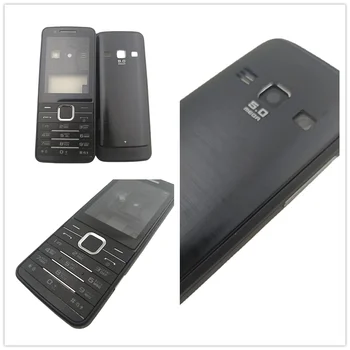 Полный Комплект корпуса мобильного телефона, чехол + английская клавиатура, запасные части для Samsung S5610