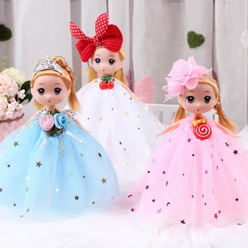 2019, Хит продаж, Новый стиль, 18 см, запутанная кукла, Свадебная кукла-принцесса, брелок для ключей, Детские игрушки для игр, подарок для девочки