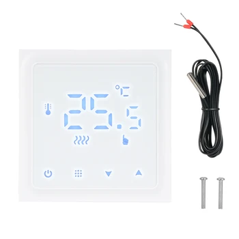 HY610-WIFI Умный термостат для отопления, цифровой регулятор температуры, приложение для мобильного телефона, сенсорный ЖК-дисплей, еженедельно