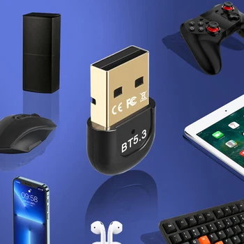 USB-приемник Поддерживает Систему Windows 7/win8.1/win10/11, Совместимую с Bluetooth, 5.3 USB-адаптер, Ключ для настольного ПК, Беспроводная Мышь