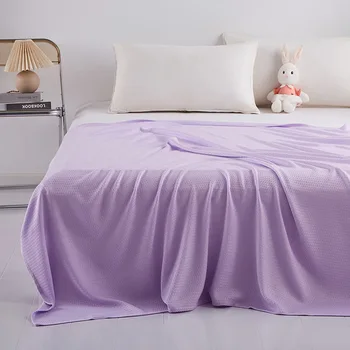 Летнее волокнистое одеяло, полотенце из ромбовидного волокна, Детское одеяло для кондиционирования воздуха в кроватях