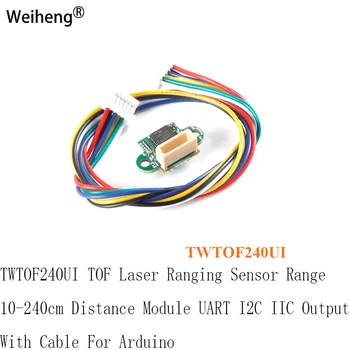 TWTOF240UI TOF Лазерный Дальномер Дальности 10-240 см Модуль Расстояния UART I2C IIC Выход С Кабелем Для Arduino